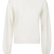 Свитер с круглым вырезом и блестящими деталями Свитер с круглым вырезом и блестящими деталями