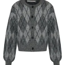 Кардиган с ромбовидным узором Кардиган с ромбовидным узором