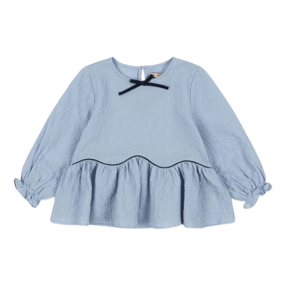 Блузка Ava с рюшами и бантом