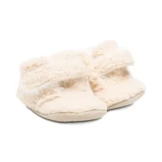 Шерстяные пинетки с текстурой «тедди»