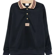 Поло с нашивкой-логотипом