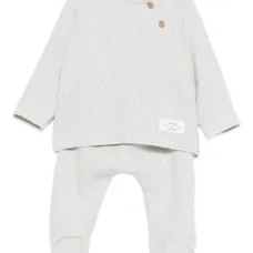 Трикотажные брюки вафельной вязки (набор из двух штук)