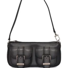 Сумка на плечо с карманом на пряжке