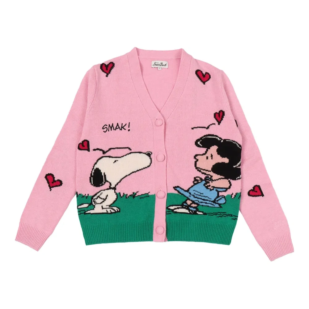 Жаккардовый кардиган из коллаборации с Peanuts