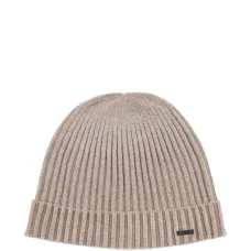 Шапка-бини с эффектом бархата и рубчатой текстурой