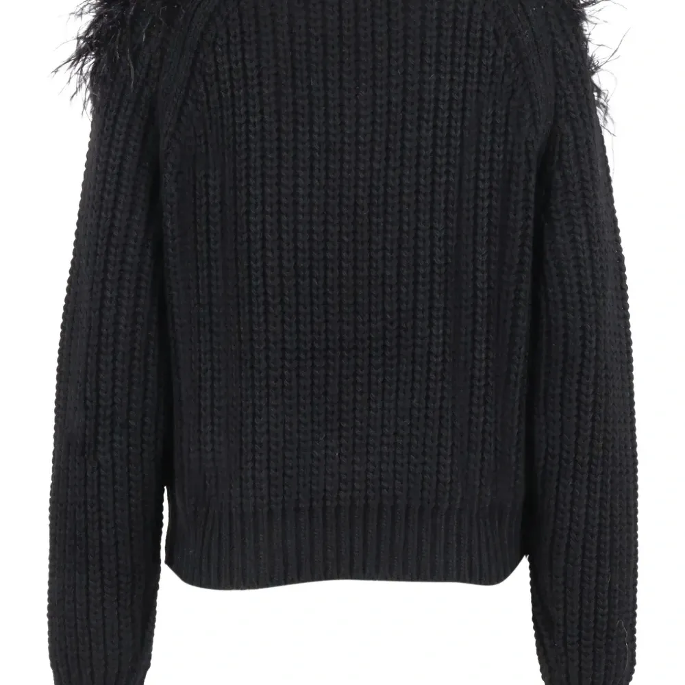 Рифлёный свитер с перьевым декором Рифлёный свитер с перьевым декором