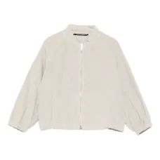 Куртка с застежкой-молнией и рукавами-баллон