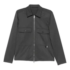 Рубашка-куртка на молнии с отложным воротником