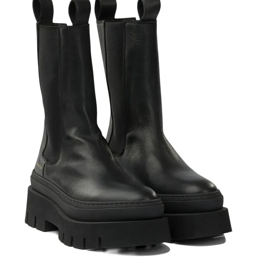 Ботинки на платформе с эластичными вставками