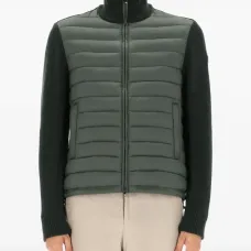 Куртка со вставками в рубчик