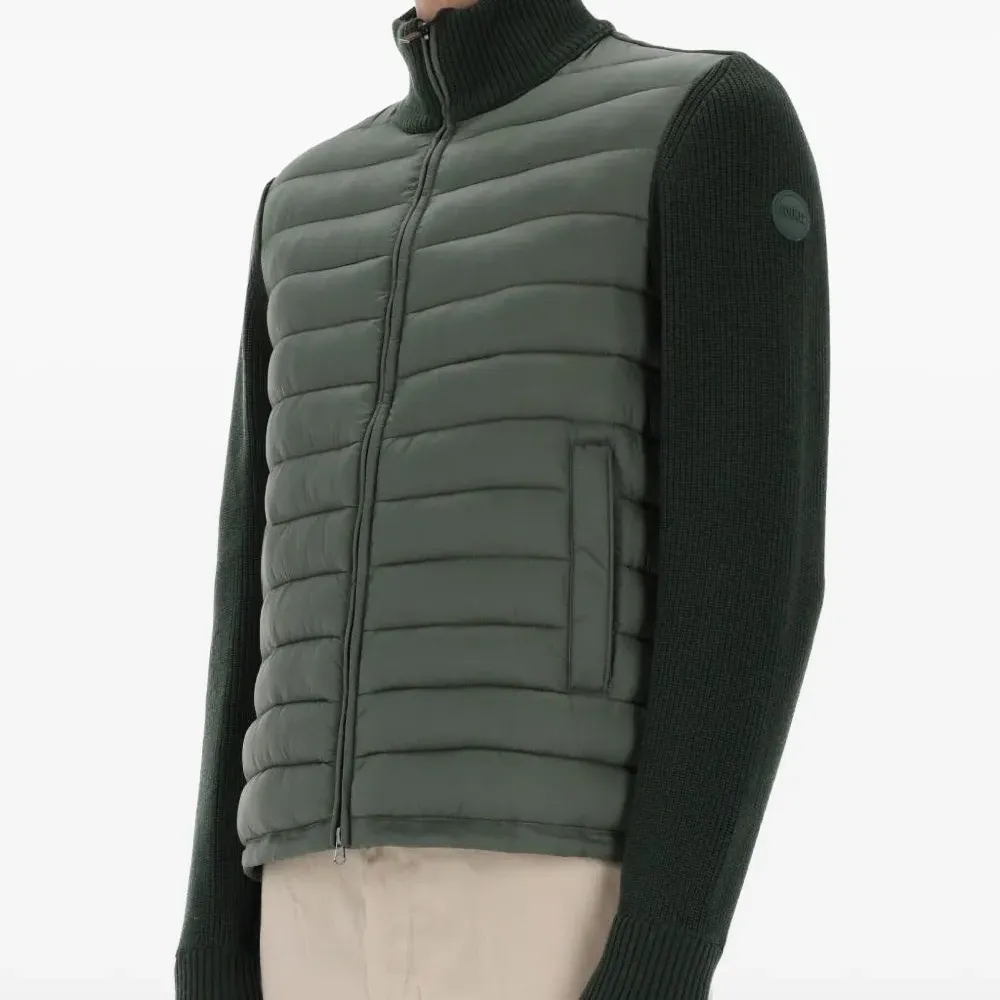 Куртка со вставками в рубчик