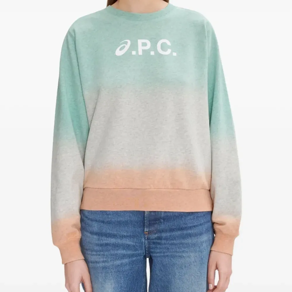 Свитшот с эффектом дип-дай в цвете «камень»