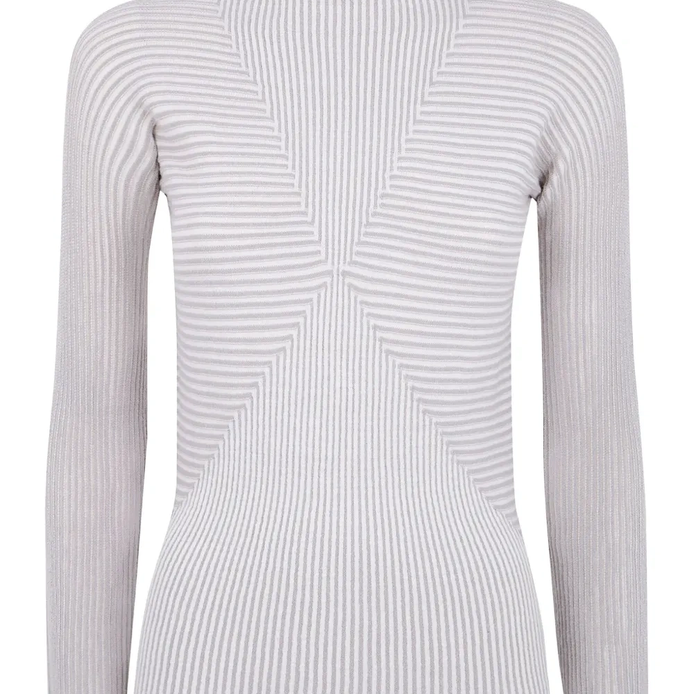 Полосатый свитер с высоким горлом Полосатый свитер с высоким горлом