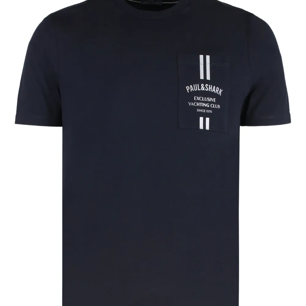 Футболка с круглым вырезом и короткими рукавами