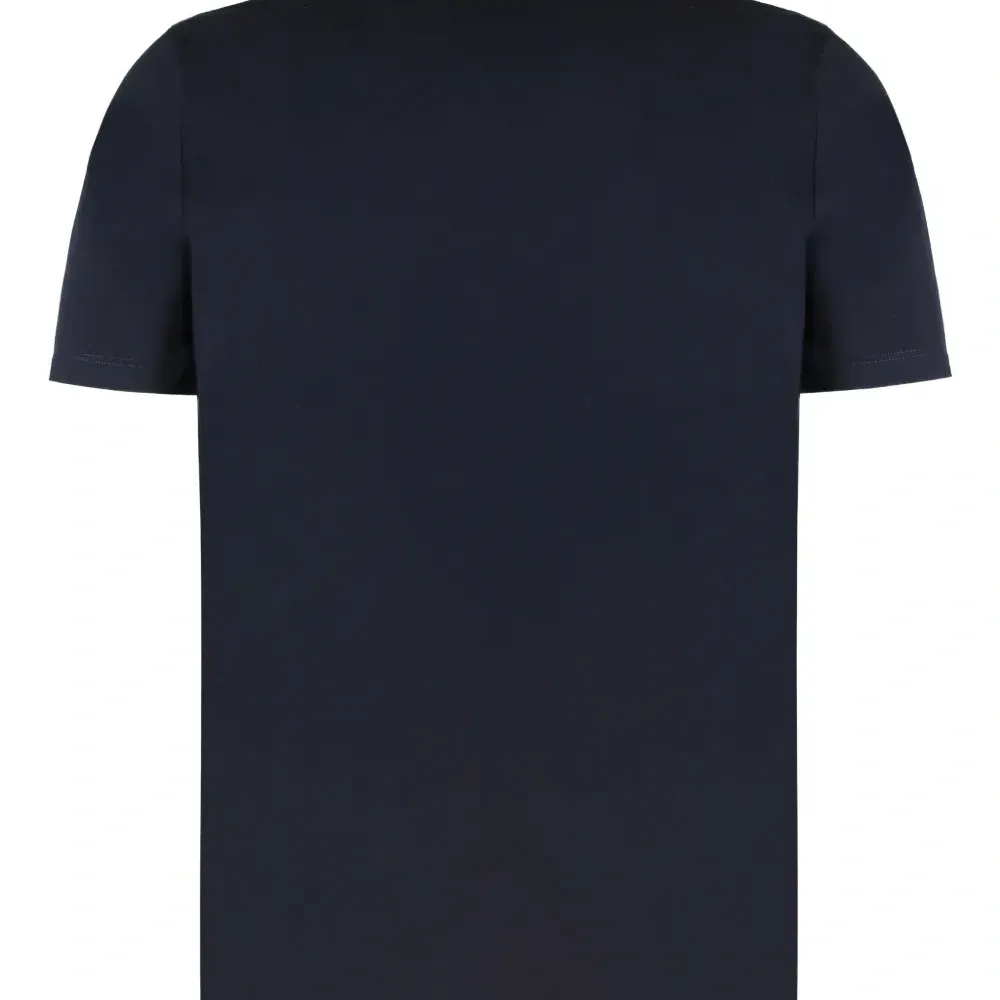 Футболка с круглым вырезом и короткими рукавами