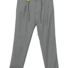 Брюки прямого кроя на кулиске