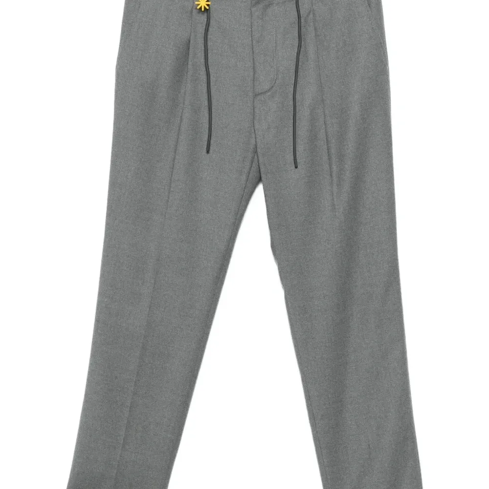 Брюки прямого кроя на кулиске