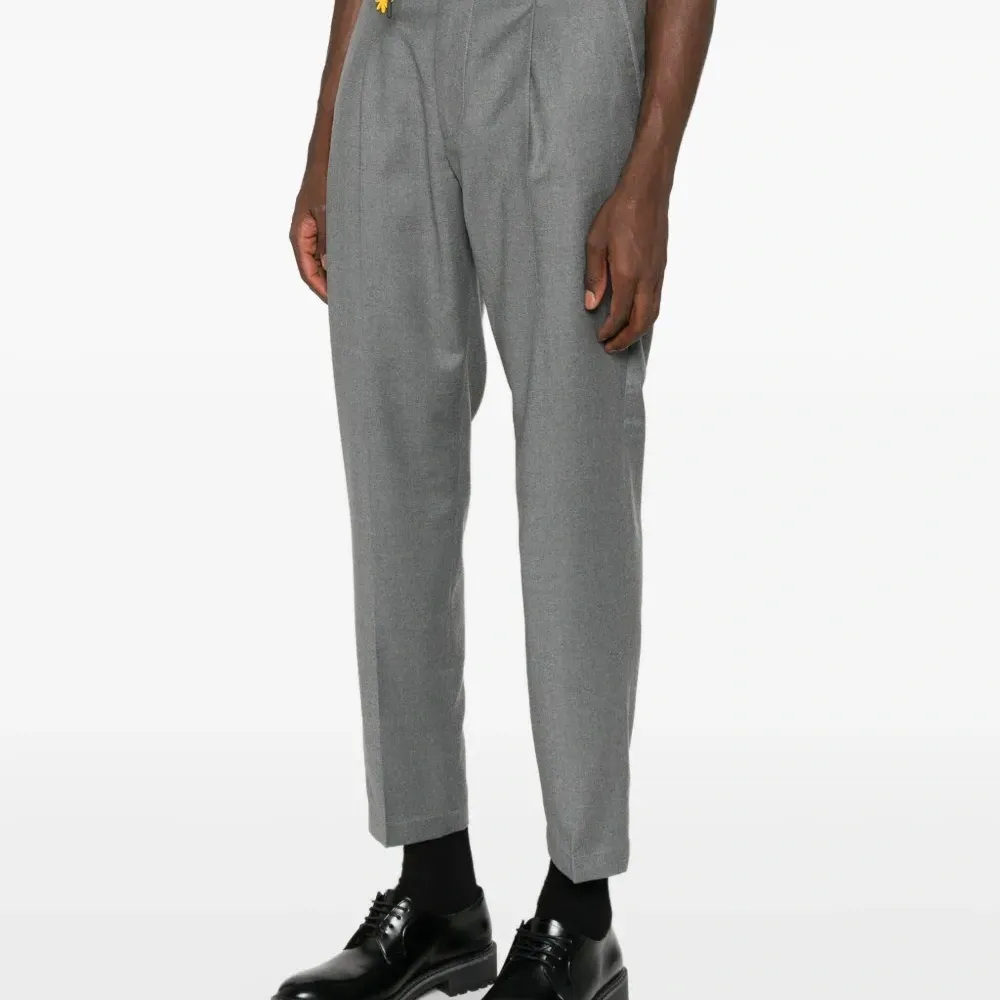 Брюки прямого кроя на кулиске