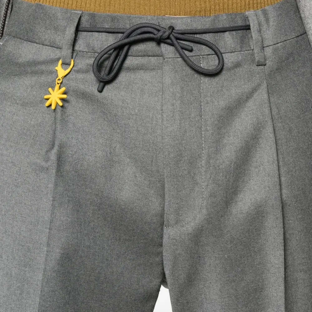 Брюки прямого кроя на кулиске