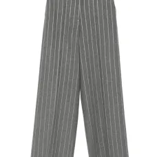 Брюки в тонкую полоску