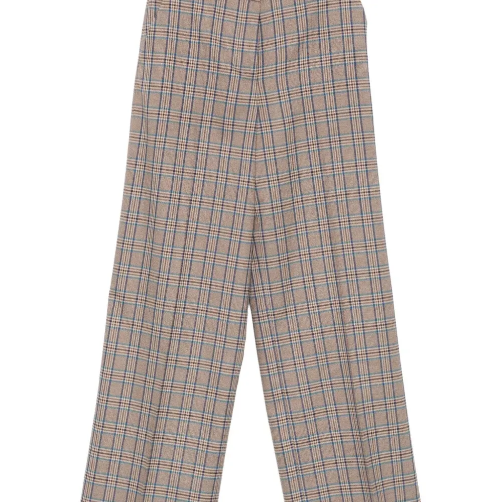 Прямые брюки в клетку