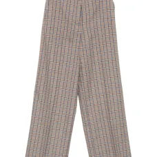 Прямые брюки в клетку