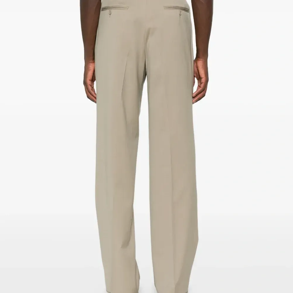 Брюки прямого кроя из шерстяной смеси