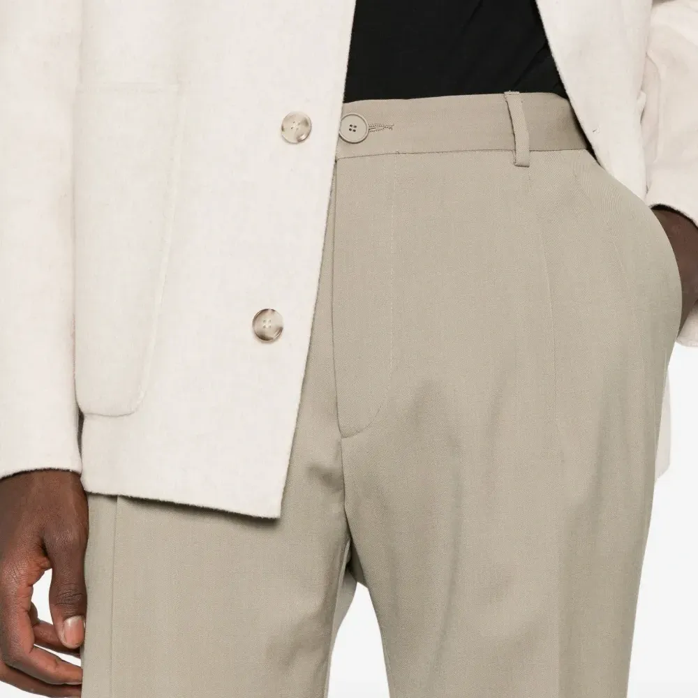 Брюки прямого кроя из шерстяной смеси