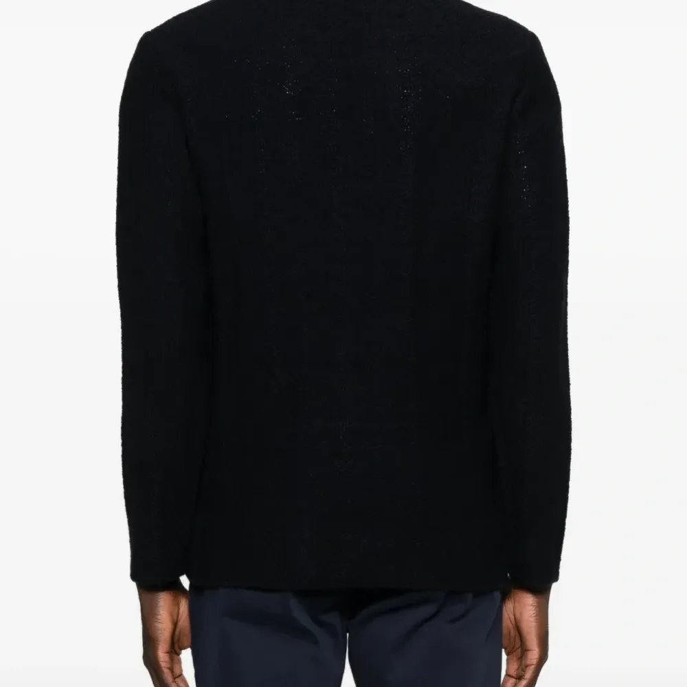 Вязаный двубортный пиджак