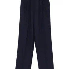 Брюки в тонкую полоску