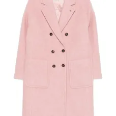 Двубортное пальто с лацканами