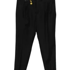 Фланелевые брюки с двойными складками