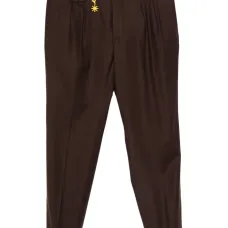 Брюки с двумя защипами