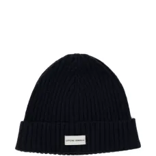 Шерстяная шапка бини в рубчик Шерстяная шапка бини в рубчик