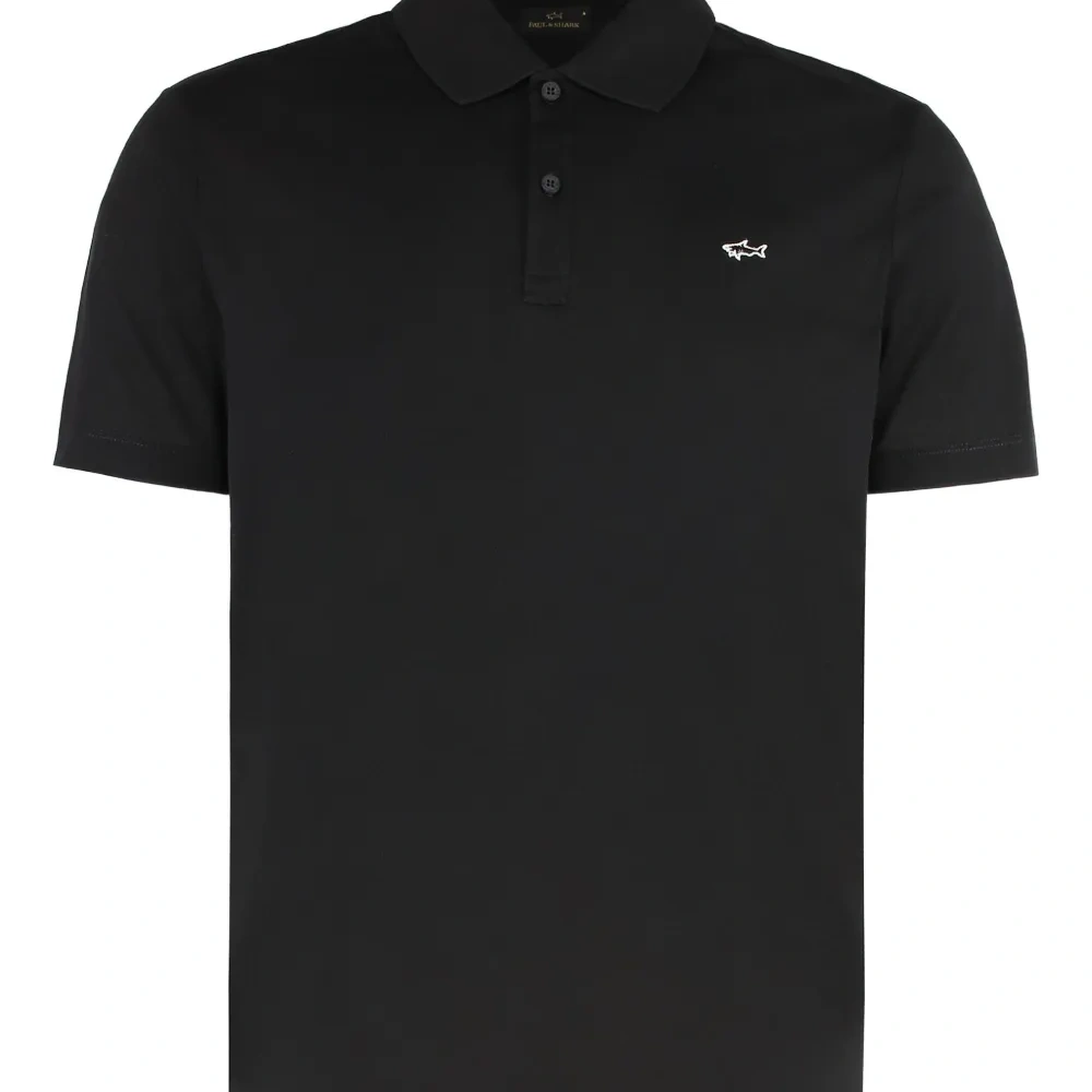 Хлопковое поло с короткими рукавами