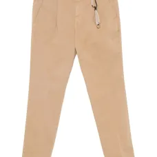 Брюки-чиносы из плиссированного саржевого твила