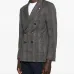 Двубортный пиджак в клетку