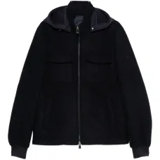 Бомбер на молнии с капюшоном