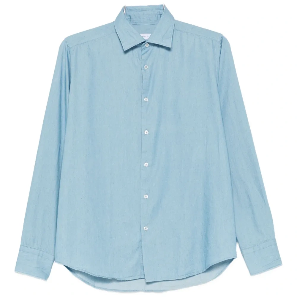 Рубашка из варёного хлопкового шамбре