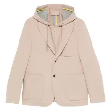 Однобортный пиджак с капюшоном