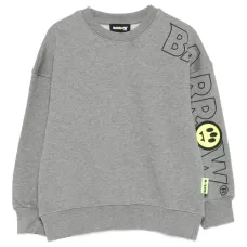 Свитшот с круглым вырезом и принтом логотипа