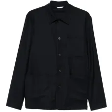 Куртка-рубашка с накладными карманами