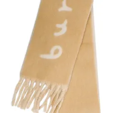 Двусторонний шарф с интарсией-логотипом Двусторонний шарф с интарсией-логотипом