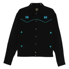 Куртка с аппликацией в виде бабочек Куртка с аппликацией в виде бабочек