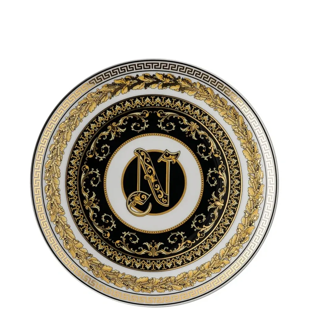 Тарелка с декором в виде буквы N из коллекции Virtus