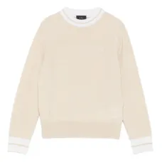 Джемпер с полосатой отделкой Джемпер с полосатой отделкой