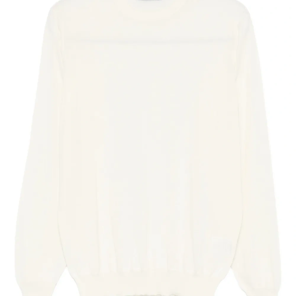 Джемпер с круглым вырезом и длинными рукавами