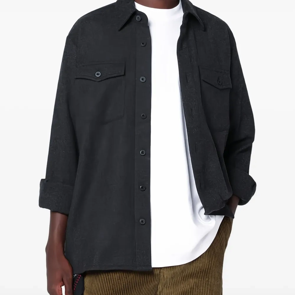 Рубашка с длинным рукавом и карманом