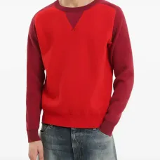 Панельный свитер с круглым вырезом