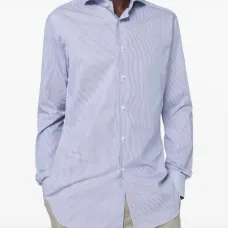 Рубашка в полоску с длинными рукавами